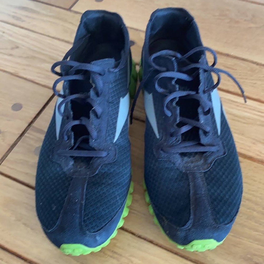 Reebok sneakers, can’t recall name but in great shape.